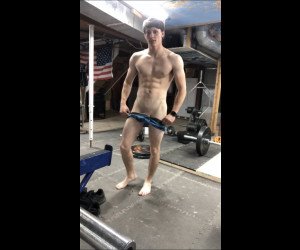 after workout strip session
