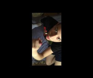 cute amateur college teen sucking my dick