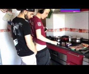 Blonde Twink Fucked While Cooking