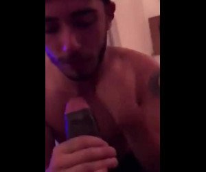 frat bro sucking on bbc