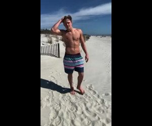 hot frat boy on the beach