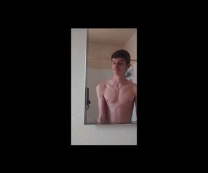 slim amateur twink jerking off