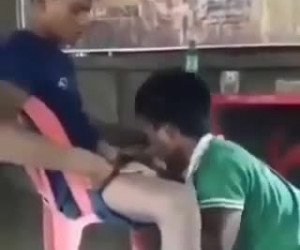 straight friend gives his first gay blowjob