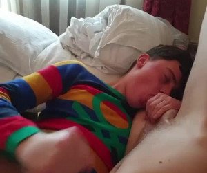 cute teen twink boy sucking dick