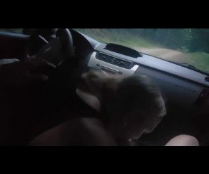 college girl sucking dick outside of her parents house