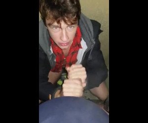 cute hustler boy sucking cock for cash