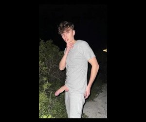big cock showoff wanking outdoors