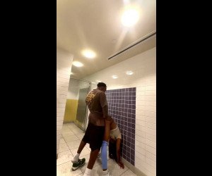 black thot getting fucked at work